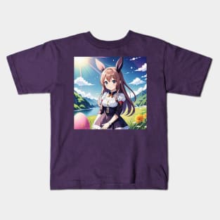 “Bunny Girl” Anime Easter Kids T-Shirt